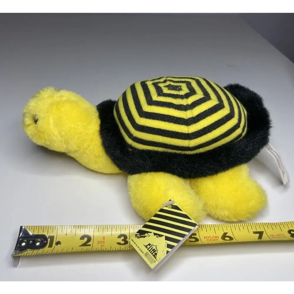 Vintage Applause Cliffs Notes Turtle Plush 8” Yellow Black With Tags